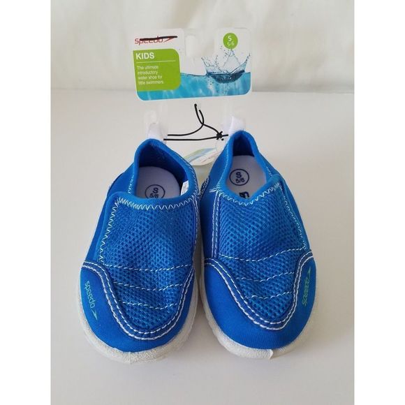 NWT SPEEDO Water Shoes Slip On Toddler Boys Shoes Blue Size Small 5-6 - Picture 2 of 7